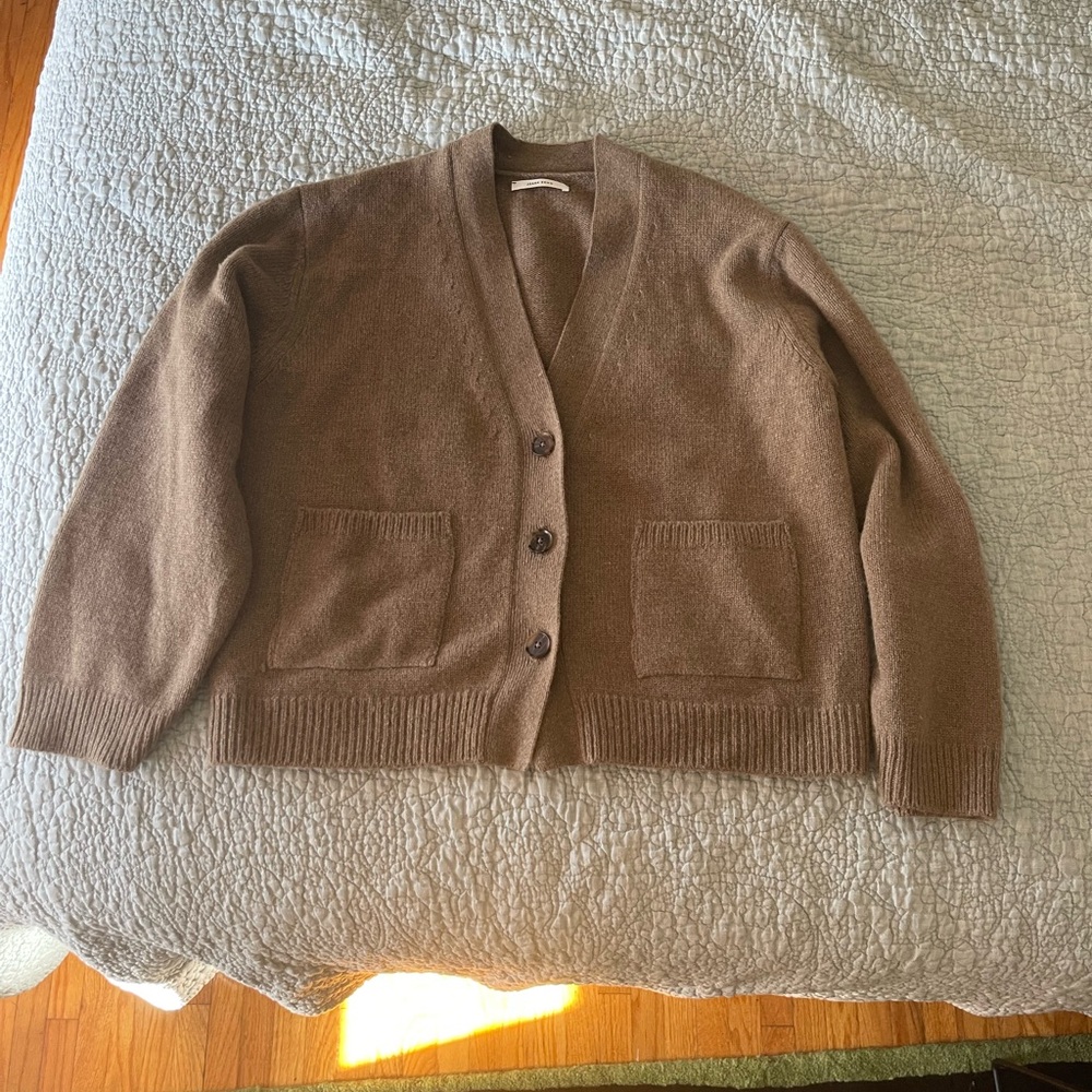 DEACTIVATING IN DAY :) Jeana Sohn Jeju Alpaca Cardigan in brown